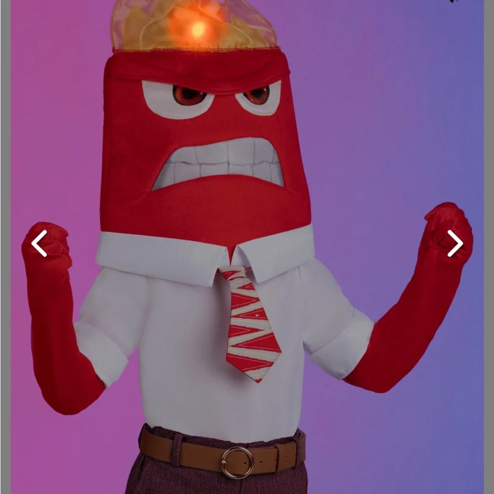 Disney and Pixar Anger Kid's Costume - Picture 2 of 8
